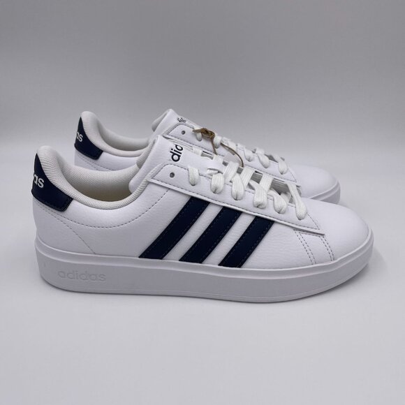 adidas Grand Court 2.0 White Legend Ink Women's Shoes - Picture 1 of 8